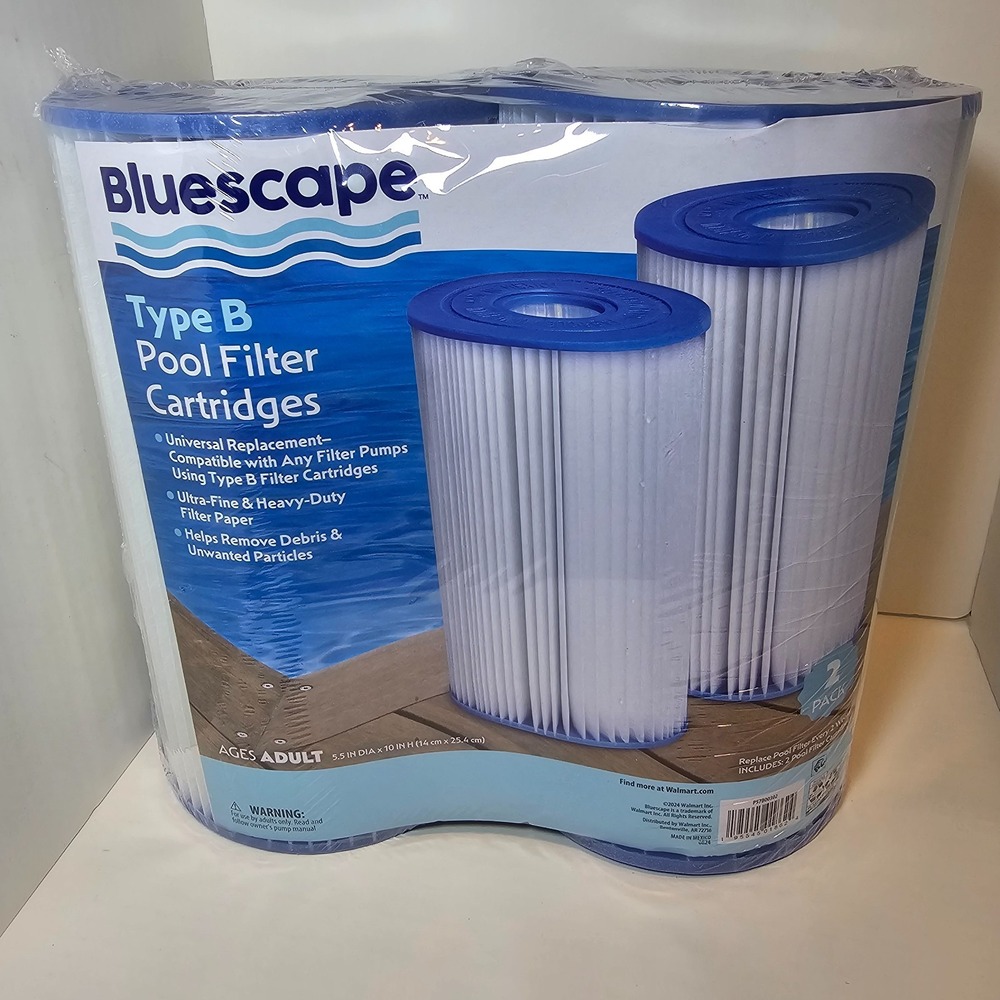Bluescape Type B Pool Filter Cartridge 2-Pack  White, Adults spa